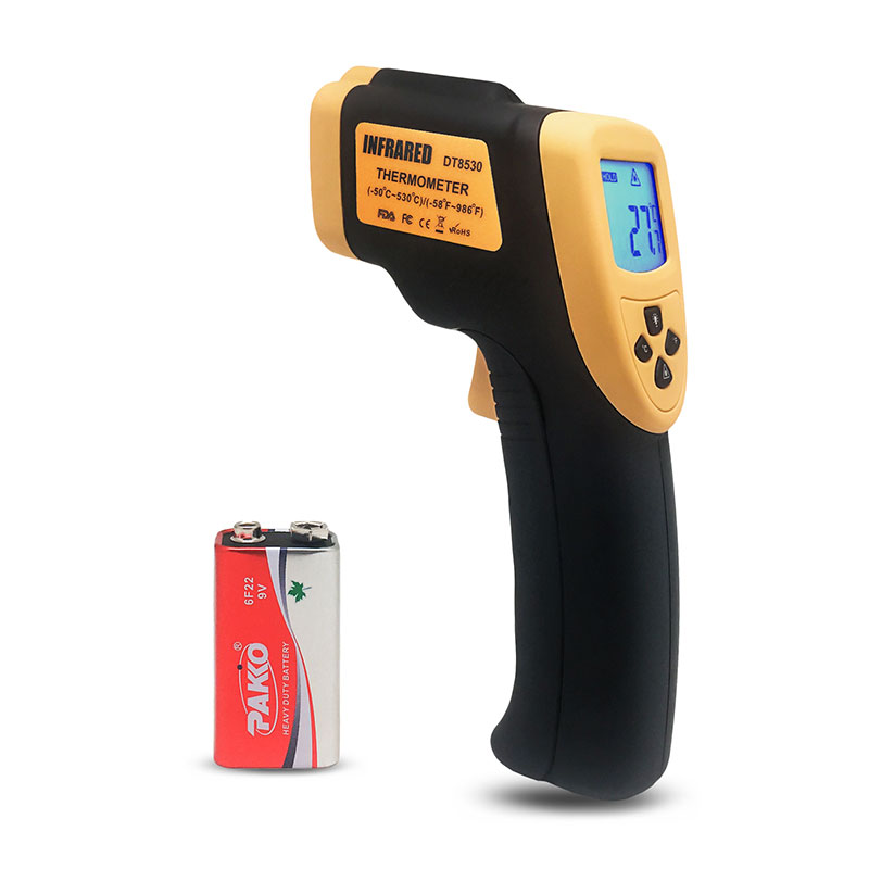 Digitaal pistooltype DT8530 -50-530 graden CE-goedgekeurd IR Infraroodthermometer Contactloze infraroodthermometer Industriële thermometer