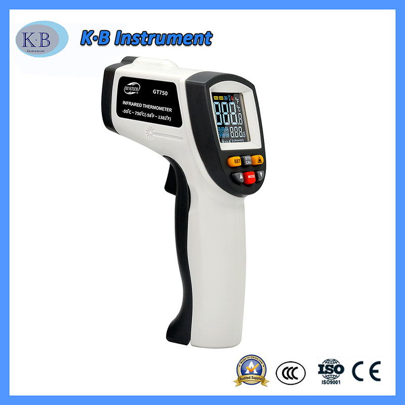 Color Screen GT750 Infrarood Thermo Tech Digital Thermometer China Manufacturer Wholesale for Industrial Use